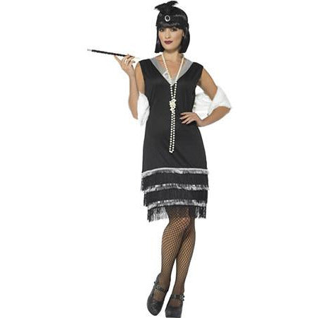Fringed Black Flapper Costume