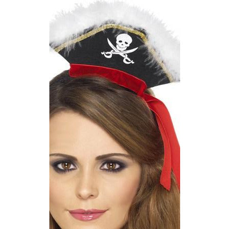 Mock Pirate Hat On Headband