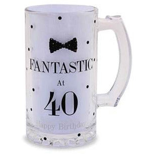 Mad Dots Black Tie 40th Birthday Tankard