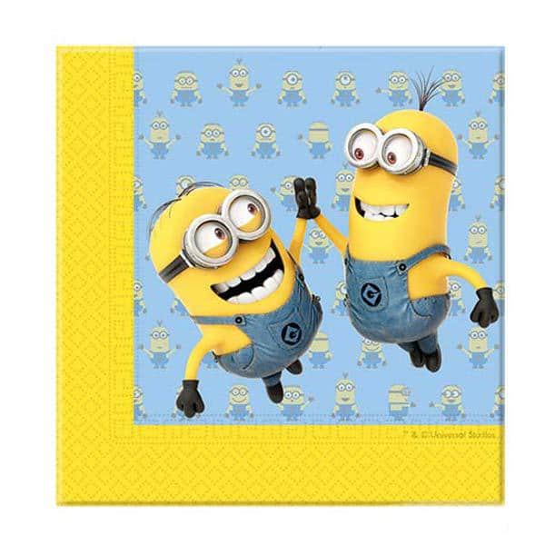 Lovely Minions Paper Napkins