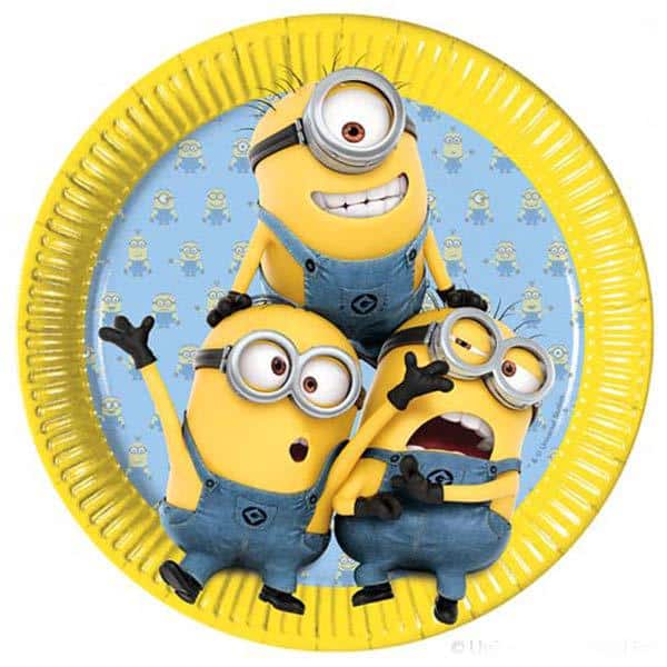 Lovely Minions Paper Plates