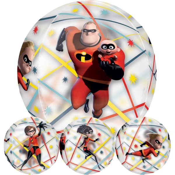 The Incredibles 2 Clear Orbz Foil Balloon
