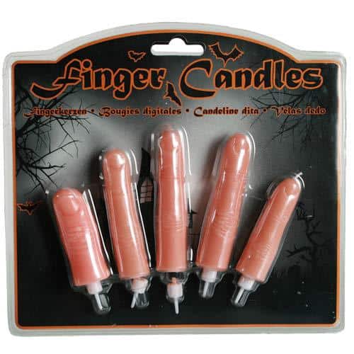 Halloween 5 Finger Candles