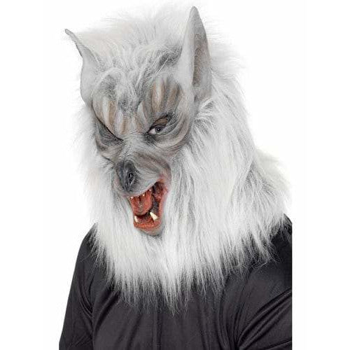 Silver Overhead Wolf Mask