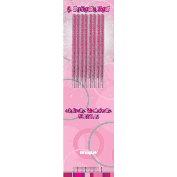 Pink Mini Sparklers 8pk — The Party Monster