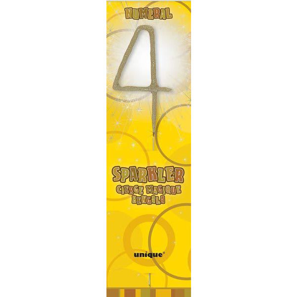 Gold Number 4 Sparklers