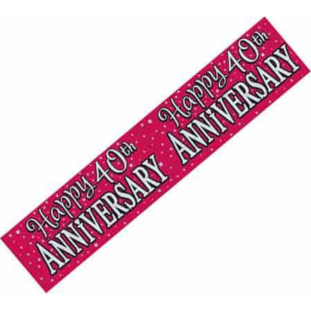 Ruby Anniversary Wide Banners