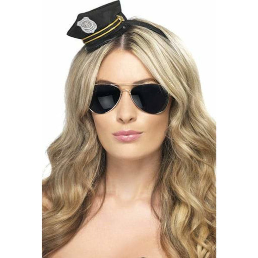 Mini Cop Hat on Headband