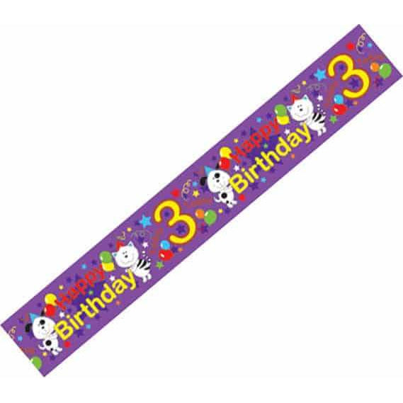 Happy 3rd Birthday Banners