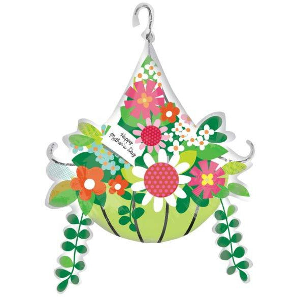 Mothers Day Hanging Basket Supershape Balloon