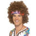 Mens Brown Afro Wig With Headscarf