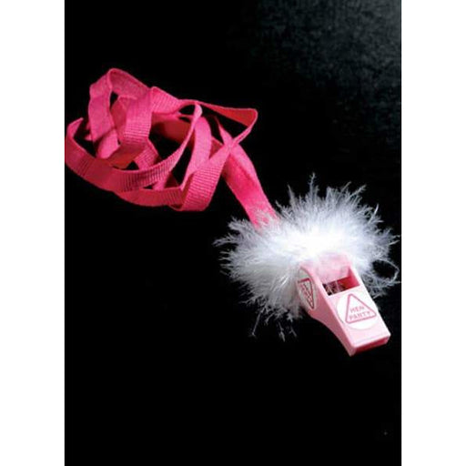 Fluffy Pink Hen Party Whistles