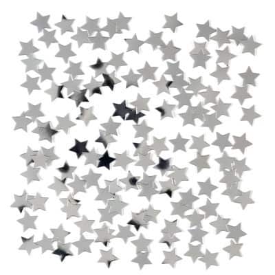 Silver Star Confetti Crafting Powder
