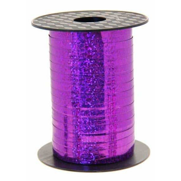 Purple Holographic Curling Ribbon