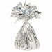 Silver Fringed Foil Balloon Weights