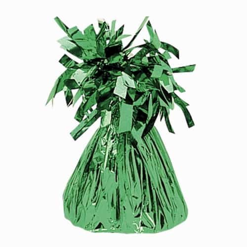 Emerald Green Fringed Foil Balloon Weights