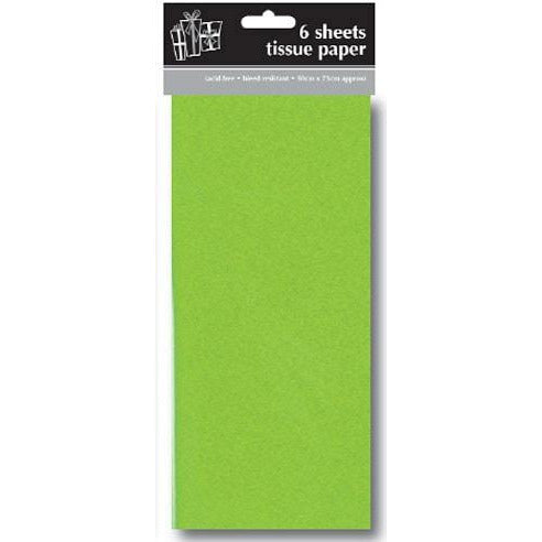 Green Tissue Paper x6 Sheets
