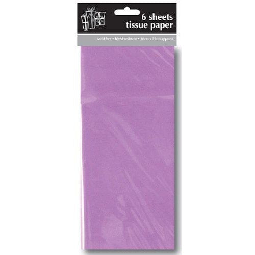 Lilac Tissue Paper x6 Sheets