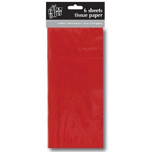 Red Tissue Paper x6 Sheets