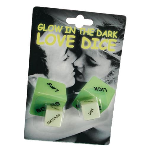 Glow In The Dark Love Dice
