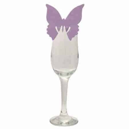Lilac Butterfly Place Cards x10