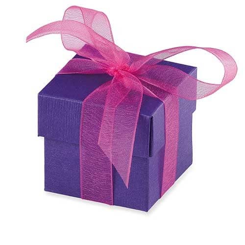 Purple Favour Box And Lid x10