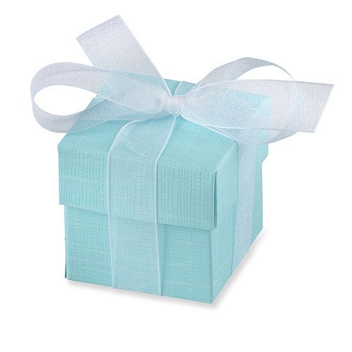 Turquoise Favour Box And Lid x10