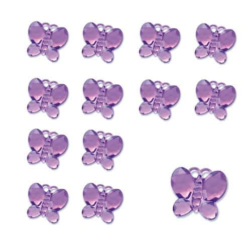 Purple Butterfly Diamantes