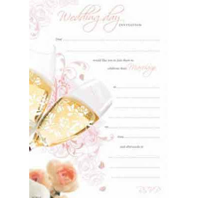 Wedding Day Hanging Pad Invitation x20