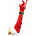 Long Red And White Santa Gloves