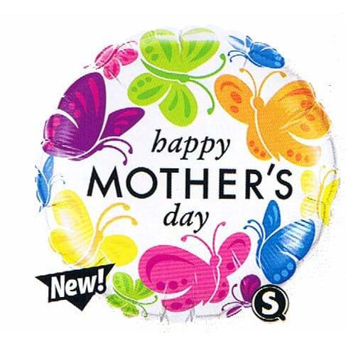 Mothers Day Vivid Butterflies Foil Balloons