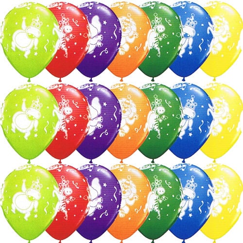 Party Animals Latex Balloons x25
