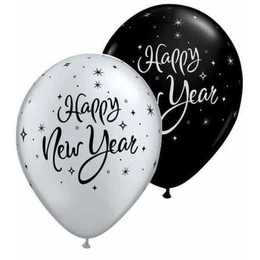 New Year Sparkle Latex Balloons 25pk