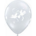 Love Doves Diamond Clear Latex Balloons x50