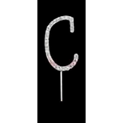 Letter C Diamante Cake Picks