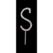 Letter S Diamante Cake Picks