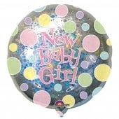 New Baby Girl Dots Jumbo Balloon