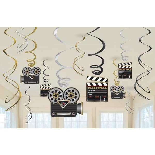 Hollywood Swirl Decorations