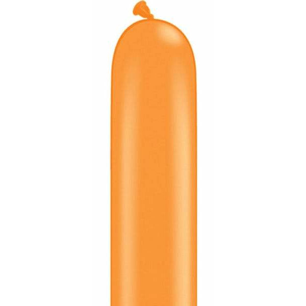 Orange Entertainer Modelling Latex Balloons
