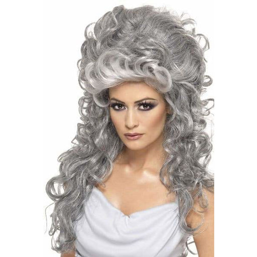 Grey Medeia Witch Beehive Wig