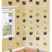 New Year Star String Decorations