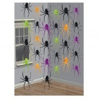 Spider String Decorations x6