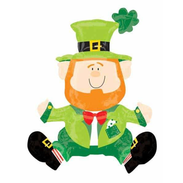 Sitting Leprechaun Air Filled Balloon