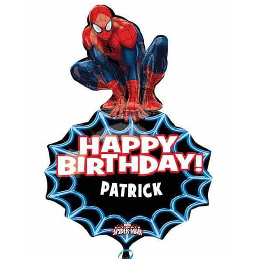 Spiderman Personalised Birthday Supershape Balloon