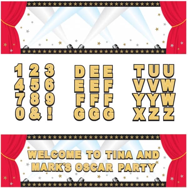 Hollywood Giant Sign Banner