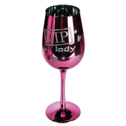 VIP Lady Wine Glass