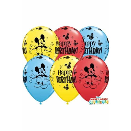 Mickey Mouse Birthday Balloons 25pk