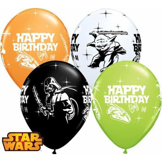 Star Wars Happy Birthday Latex Balloons 25pk