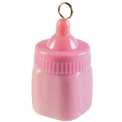Pink Baby Bottle Balloon Weight