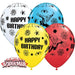 Spider Man Birthday Latex Balloons 25pk